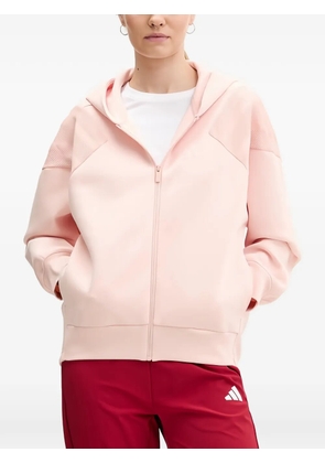 adidas mesh striped hoodie - Pink