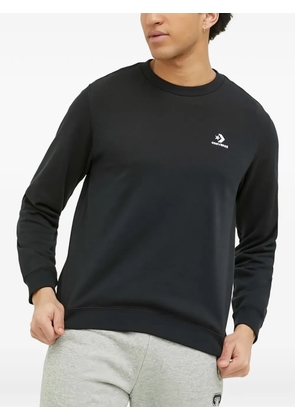 Converse Go-To logo-detail crew-neck sweatshirt - Black