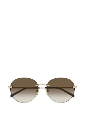 Gucci Eyewear round-frame sunglasses - Gold