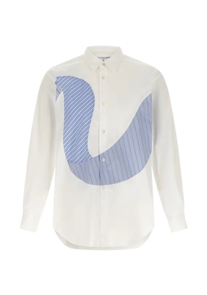 Comme Des Garçons Shirt contrast insert shirt - White