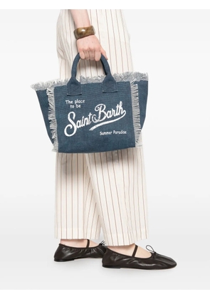 MC2 Saint Barth Colette frayed tote bag - Blue