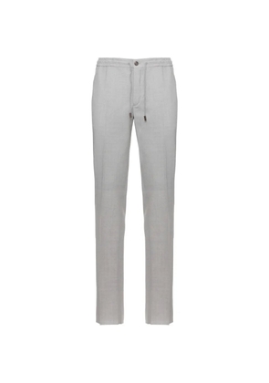 Incotex drawstring straight trousers - Grey