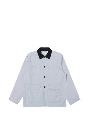 Universal Works contrast collar shirt jacket - Blue