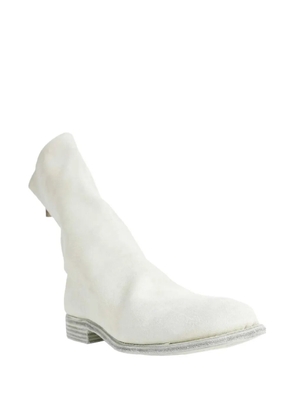 Guidi zipped ankle boots - White