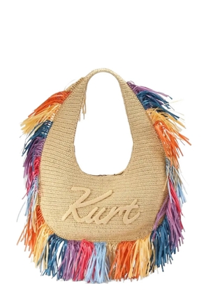 Kurt Geiger large Kurt fringed shoulder bag - Neutrals