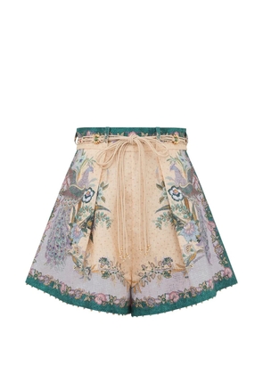 ZIMMERMANN Indra floral-pattern shorts - Neutrals