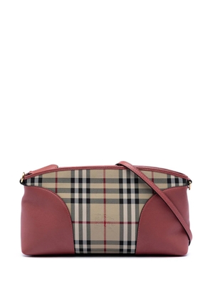 Burberry Pre-Owned 2000-2017 Haymarket Check Coated Canvas Chichester crossbody bag - Neutrals