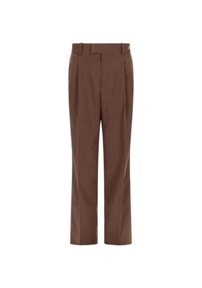 Drôle De Monsieur pleated trousers - Brown