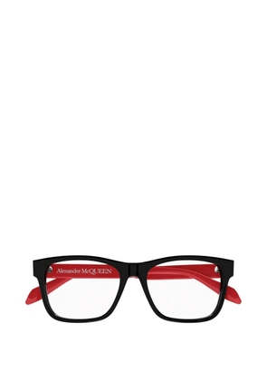 Alexander McQueen square full-rim eyeglasses - Black