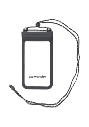 and Wander logo smartphone holder - Black