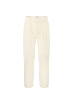 DONDUP Sheryl loose-fit flannel trousers - Neutrals