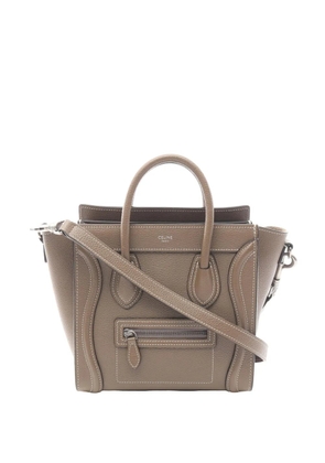 Celine Pre-Owned 2010-2026 Nano Leather Luggage Tote satchel - Grey