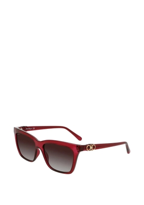 Ferragamo square-frame sunglasses - Red