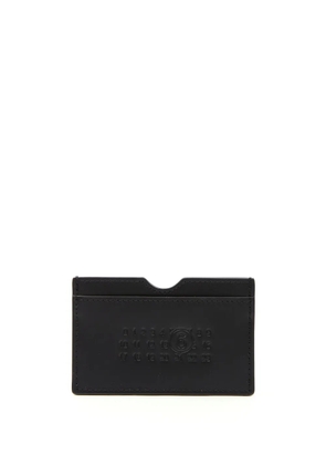 MM6 Maison Margiela Signature leather cardholder - Black