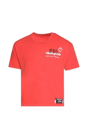 RIVINGTON ROI REBIS Membership USO logo-graphic T-shirt - Red