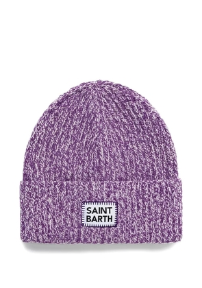 MC2 Saint Barth logo-label beanie hat - Purple