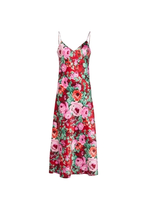 Olivia von Halle Garbo floral-print dress - Red