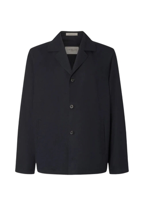 Corneliani button virgin wool overshirt - Blue