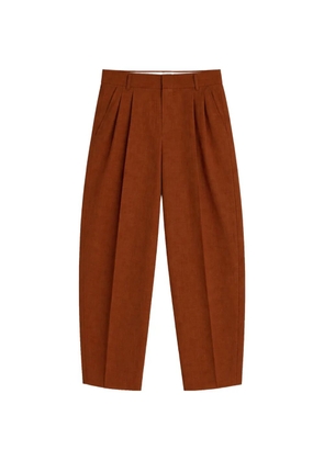 A Paper Kid pleated linen trousers - Brown