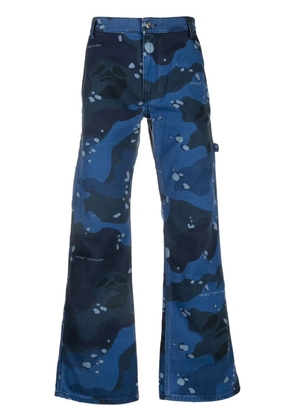 Off-White camouflage-print carpenter jeans - Blue