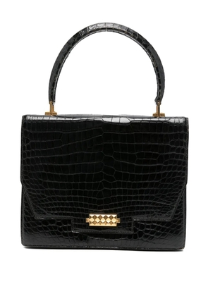 Hermès Pre-Owned crocodile-skin top-handle tote bag - Black