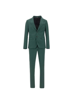 Ungaro pinstripe peak-lapel suit - Green