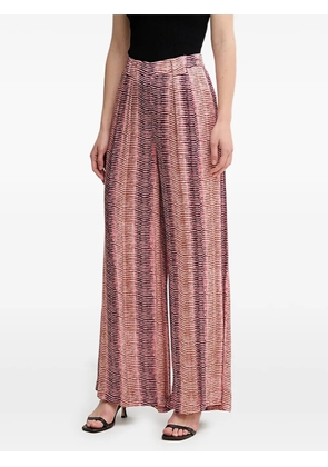 Hoss Intropia all over-patterned pleated trousers - Pink
