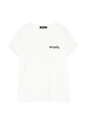 BLAKLACE logo-embroidered T-shirt - White