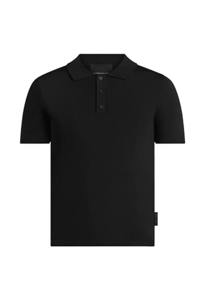 Manière De Voir Bryn ribbed polo shirt - Black