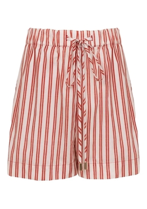 Lenny Niemeyer striped drawstring shorts - White
