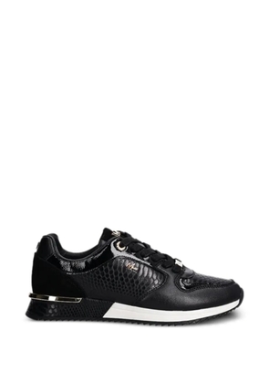 MEXX reptile-effect panelled sneakers - Black