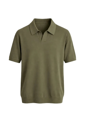 FRANZESE COLLECTION Gossip ribbed v-neck polo shirt - Green