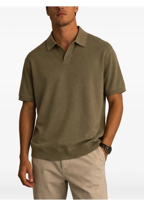 FRANZESE COLLECTION Gossip ribbed v-neck polo shirt - Green
