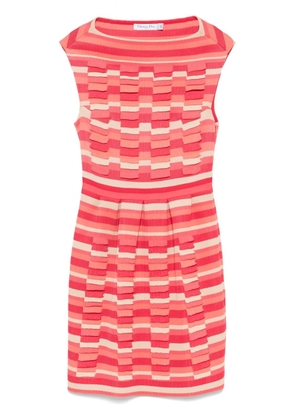 Christian Dior Pre-Owned striped mini dress - Pink