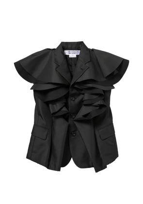 Comme Des Garçons Comme Des Garçons ruffled coat - Black