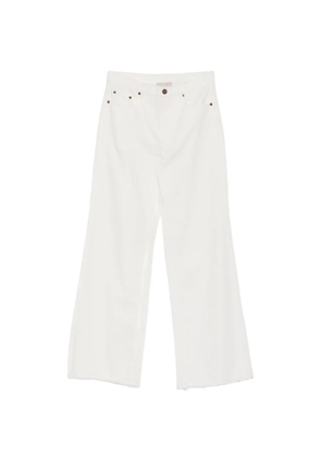 Hemisphere frayed trousers - White