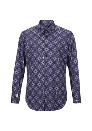 Billionaire geometric-print shirt - Purple