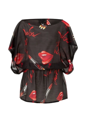 Philipp Plein printed mini dress - Black