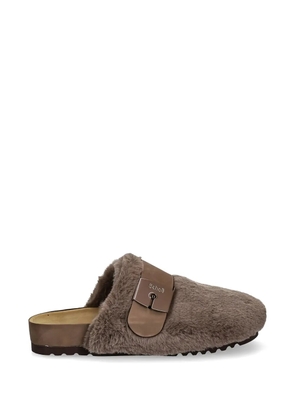 Scholl Alaska 3.0 buckle strap slippers - Brown
