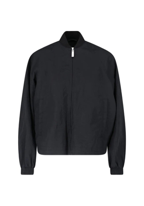Laminar zip-up bomber jacket - Black