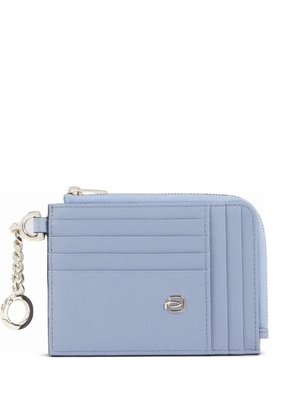 PIQUADRO logo-appliqué cardholder - Blue