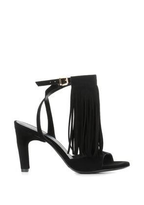 Sergio Levantesi fringe sandals - Black