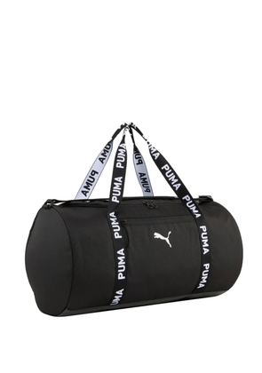 Puma Kids logo-straps 28.5L barrel bag - Black