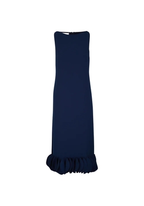 Akris Punto ruffled-hem sleeveless dress - Blue