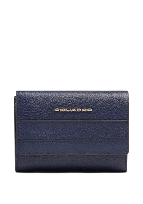 PIQUADRO leather trifold wallet - Blue