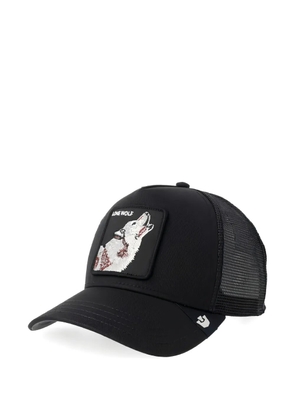 GOORIN BROS The Lone Wolf square-patch cap hat - Black