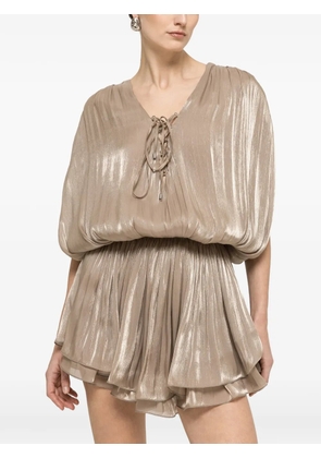 NISSA pleated mini dress - Grey