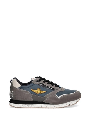 Aeronautica Militare logo patch sneakers - Grey