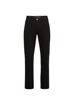 Billionaire embroidered five-pocket jeans - Black