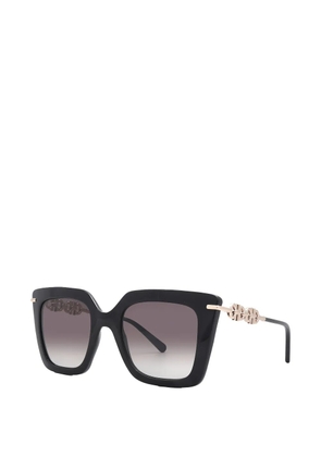 Ferragamo logo-plaque square-frame sunglasses - Black